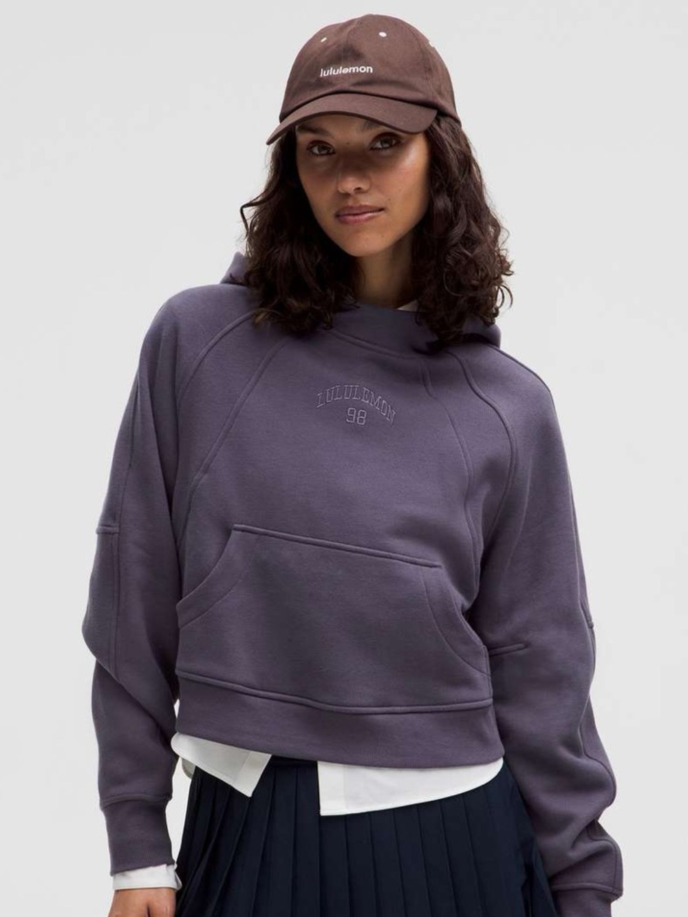lululemon athletica Oversized Scuba Hoodie Nightfall Graphic Embroidered Logo